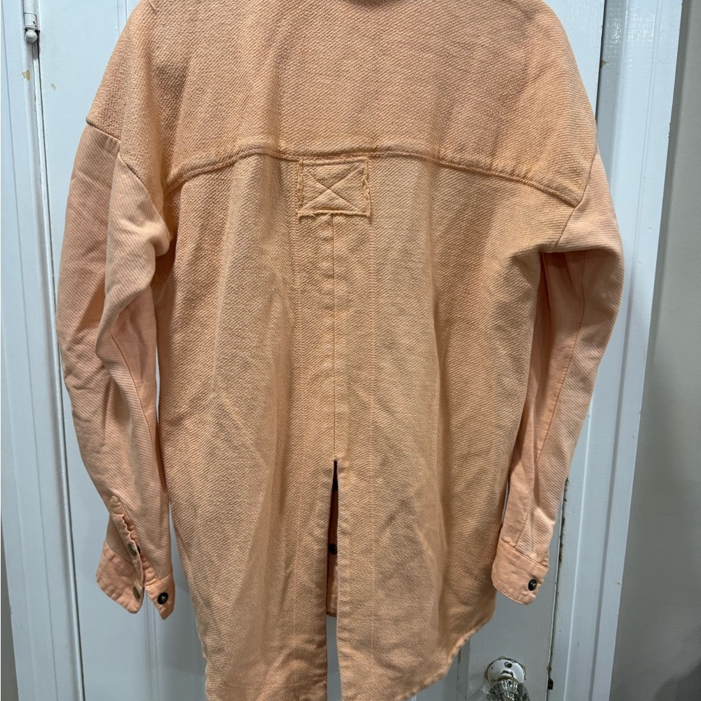 Anthropologie XS PILCRO Stylish Peach Jacket - Picture 6 of 11